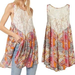 Free People Count Me In Trapeze Mini Dress